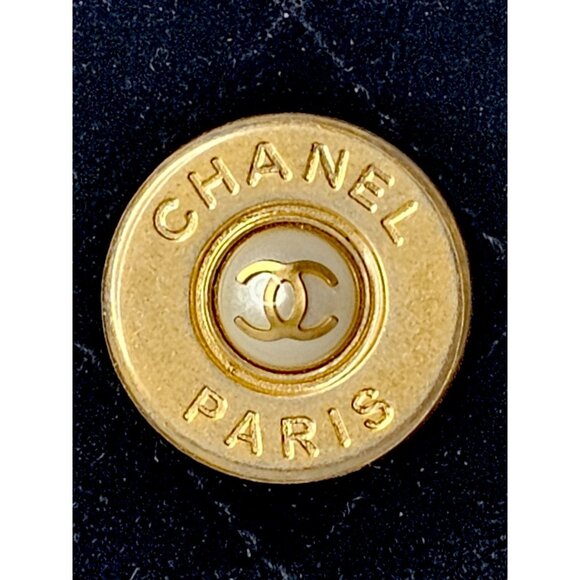 CHANEL Black Velvet Quilted Small CC Zip Pouch Case Clutch Wallet Bag w Card - Picture 2 of 16